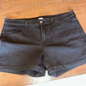 Black Denim Shorts - Old Navy